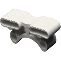 Латодержатель амортизирующий, двойной 38 мм, белый